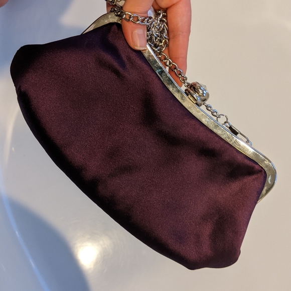 Nina Purple Sparkle Clutch - Picture 4 of 5